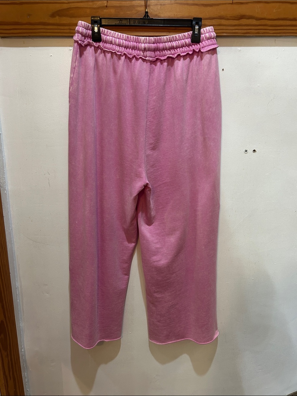 Mauve Terry Knit Wide-Leg Lounge Pants - Picture 2 of 6